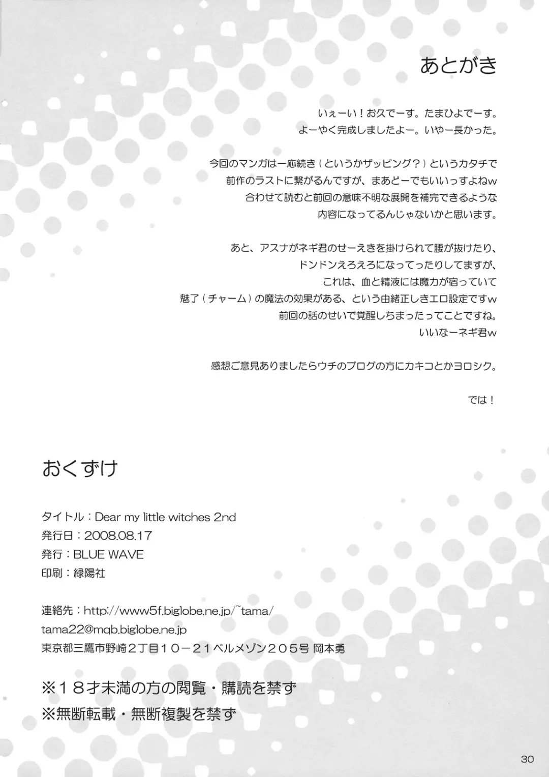 [Tamahiyo] Dear My Little Witches 2nd Fhentai - Page 29