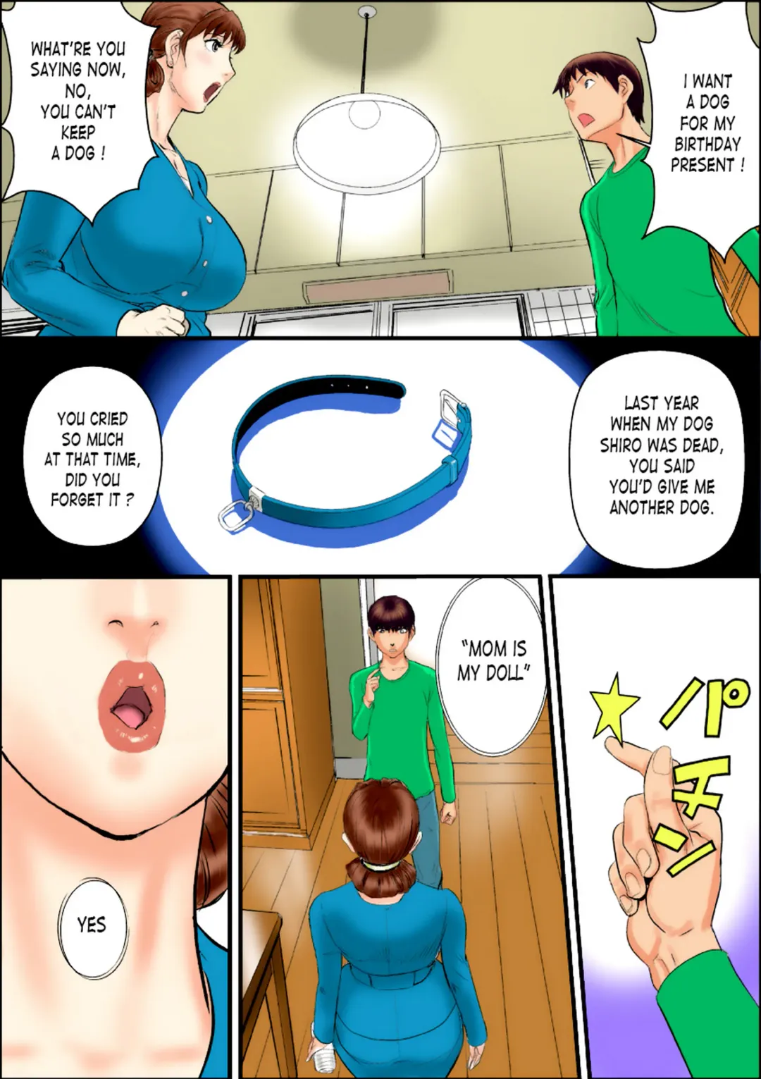 [Jinsuke] Kaa-san wa Boku no Mesuinu da | Mom Is My Female Dog. Fhentai - Page 4