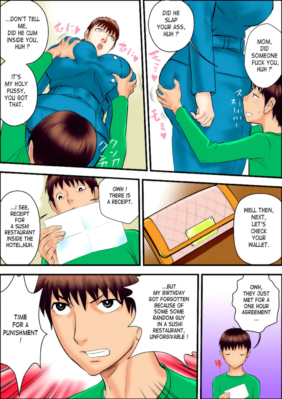 [Jinsuke] Kaa-san wa Boku no Mesuinu da | Mom Is My Female Dog. Fhentai - Page 6