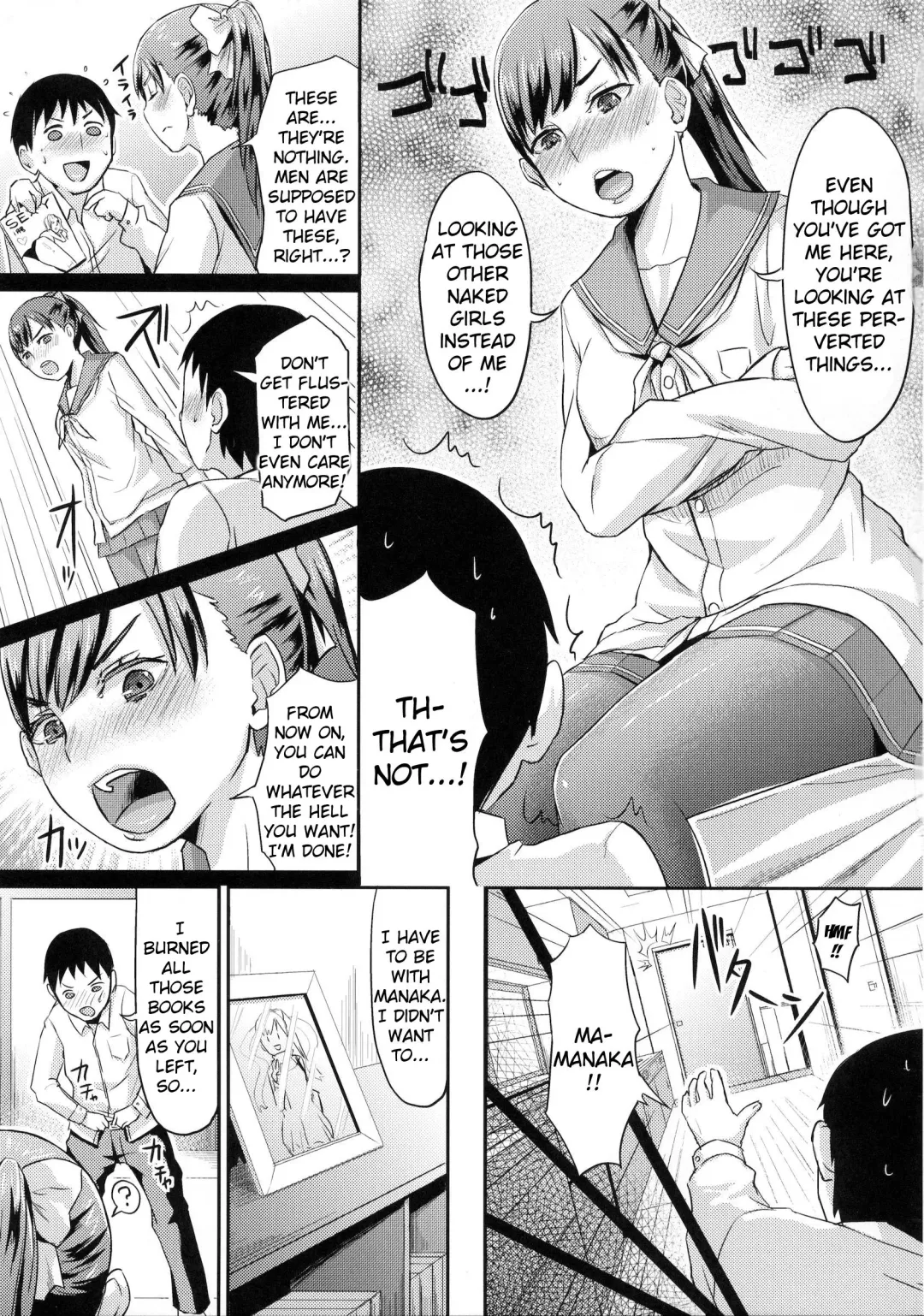 [Shinooka Homare] Kuro Manaka no Fumifumi Oshioki | Dark Manaka's Foot-Stomping Punishment Fhentai - Page 4