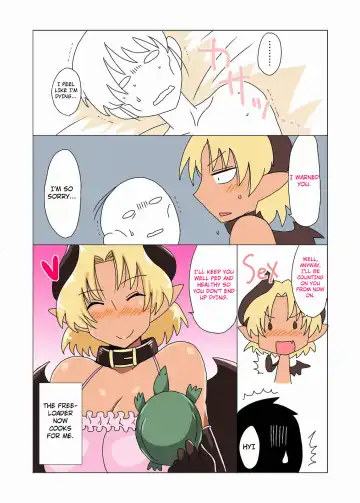 [Hroz] Kasshoku Namaiki Succubus no Isourou. | Audacious Freeloading Succubus. Fhentai - Page 13