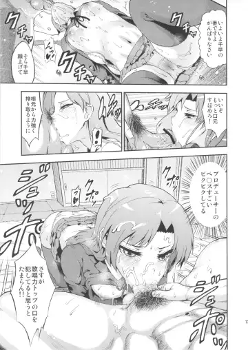 [Yuushi Tessen] Idol no Toriko - Yoru mo Issho ni Hassei Renshuu!? Fhentai - Page 12