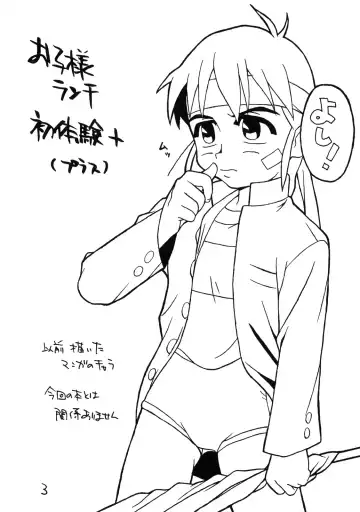 [Hirayan - Nishinozawa Kaorisuke] Okosama Lunch Hatsutaiken+ Plus Fhentai - Page 2