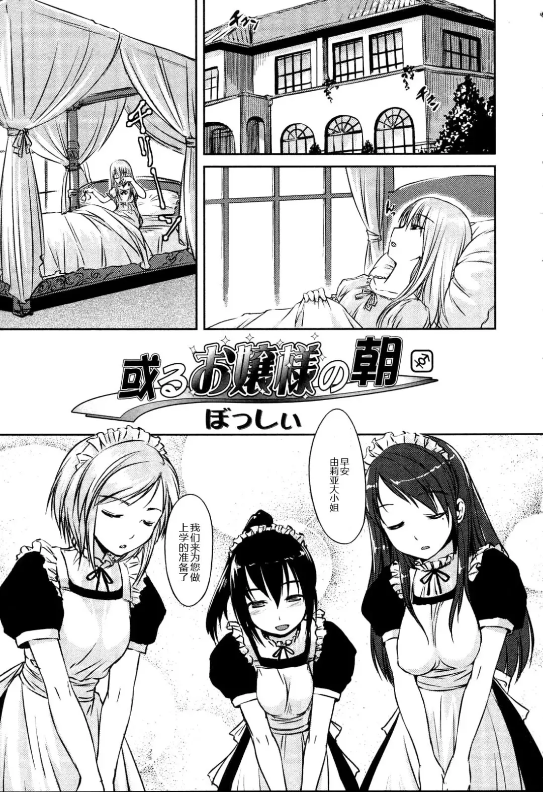 [Bosshi] Aru Ojou-sama no Asa Fhentai - Page 1