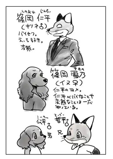 [Maririn] Kitsune Otoko to Inu Yome no Yoru no Seikatsu. Ato Shussan. Fhentai - Page 2