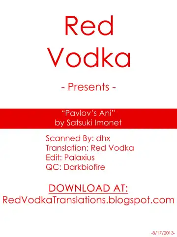 [Satsuki Imonet] Pavlov no Ani | Pavlov's Ani Fhentai - Page 21