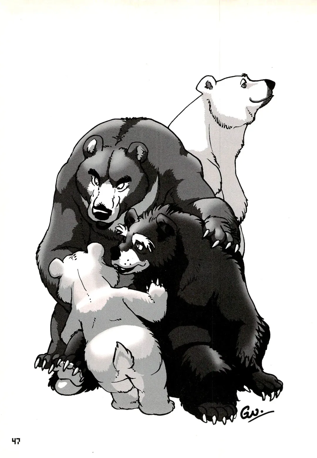 Kuma Bon Ni -BURLY BEARS- Fhentai - Page 46