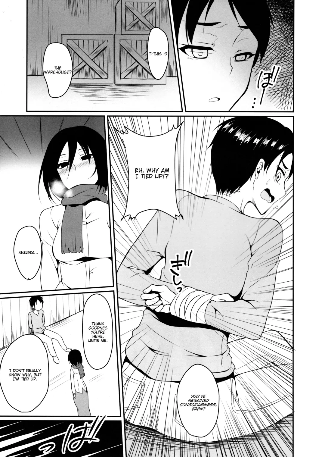 [Pochi.] Eren ga Mikasa ni Osowareru Hon Fhentai - Page 11