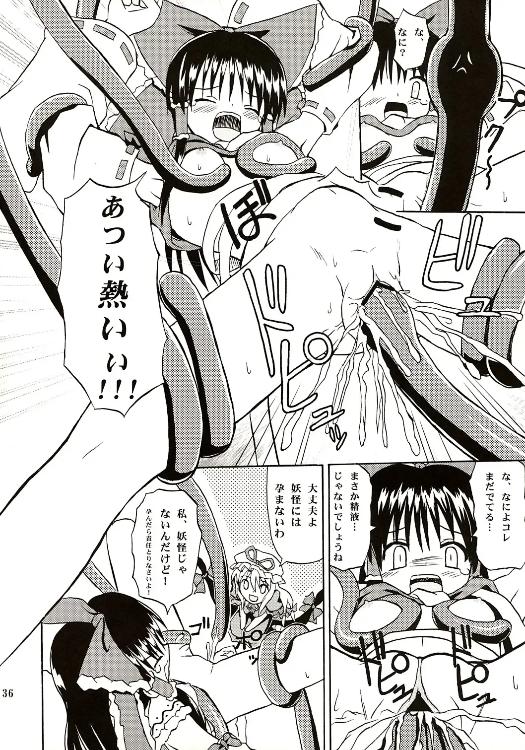 [Takaku Toshihiko] Touhou Youjo Ranbu Fhentai - Page 35