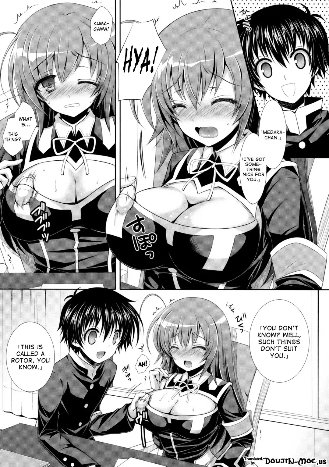 [Crowe] Medaka-chan Sakunyuu 5 ~Kumagawa-kun ni Rotor de Ijirarechau Hon | Kumagawa-chan Teases Medaka-chan With a Vibrator~ Fhentai - Page 4