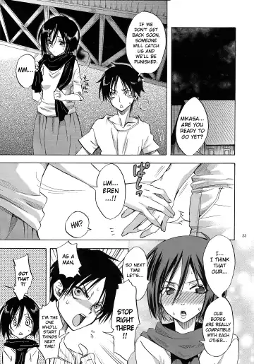 [Yu-ri] Eren to Kozukuri Jissen! |  Baby-Making Practice with Eren Fhentai - Page 22