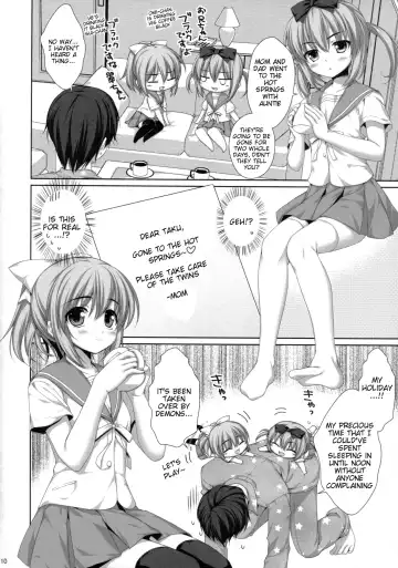 [Alpha] Itoko no Futago ni Otosareta!? | Falling for My Twin Cousins Fhentai - Page 6