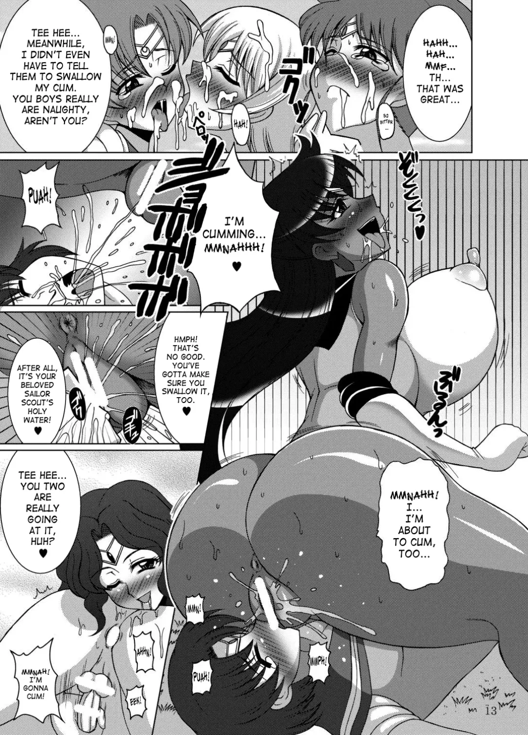 [Uranoa] Sailor Fuku Josou Shounen Senshi vs Gaibu Taiyoukei San Senshi Fhentai - Page 12