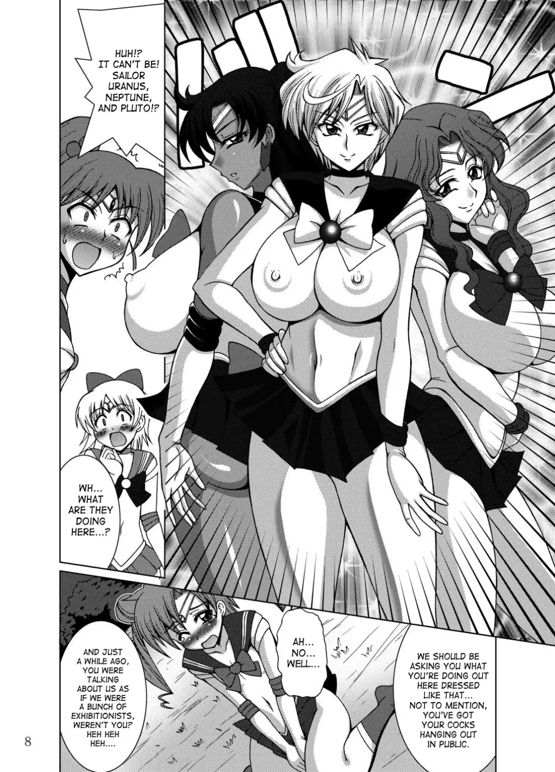 [Uranoa] Sailor Fuku Josou Shounen Senshi vs Gaibu Taiyoukei San Senshi Fhentai - Page 7