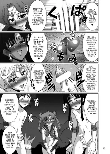[Uranoa] Sailor Fuku Josou Shounen Senshi vs Gaibu Taiyoukei San Senshi Fhentai - Page 14
