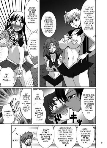 [Uranoa] Sailor Fuku Josou Shounen Senshi vs Gaibu Taiyoukei San Senshi Fhentai - Page 8