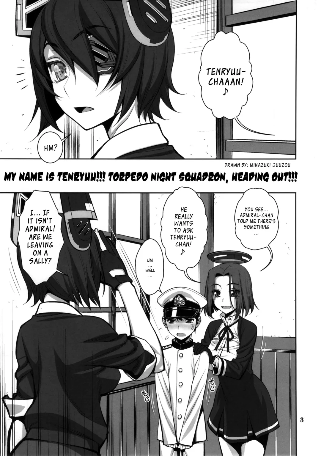 [Minazuki Juuzou] ONTFK - My Name is Tenryuu! Fufufu... You Scared? Fhentai - Page 2