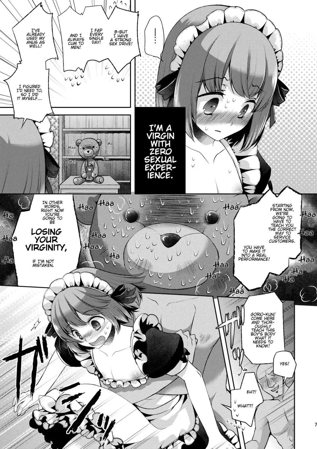 [Matashita Kintama] Okarada Osouji Maid ~Hajimete no Chinpo ni Dai Koufun~ Fhentai - Page 6