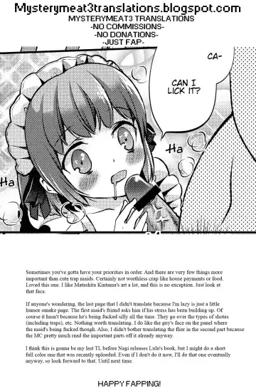[Matashita Kintama] Okarada Osouji Maid ~Hajimete no Chinpo ni Dai Koufun~ Fhentai - Page 35