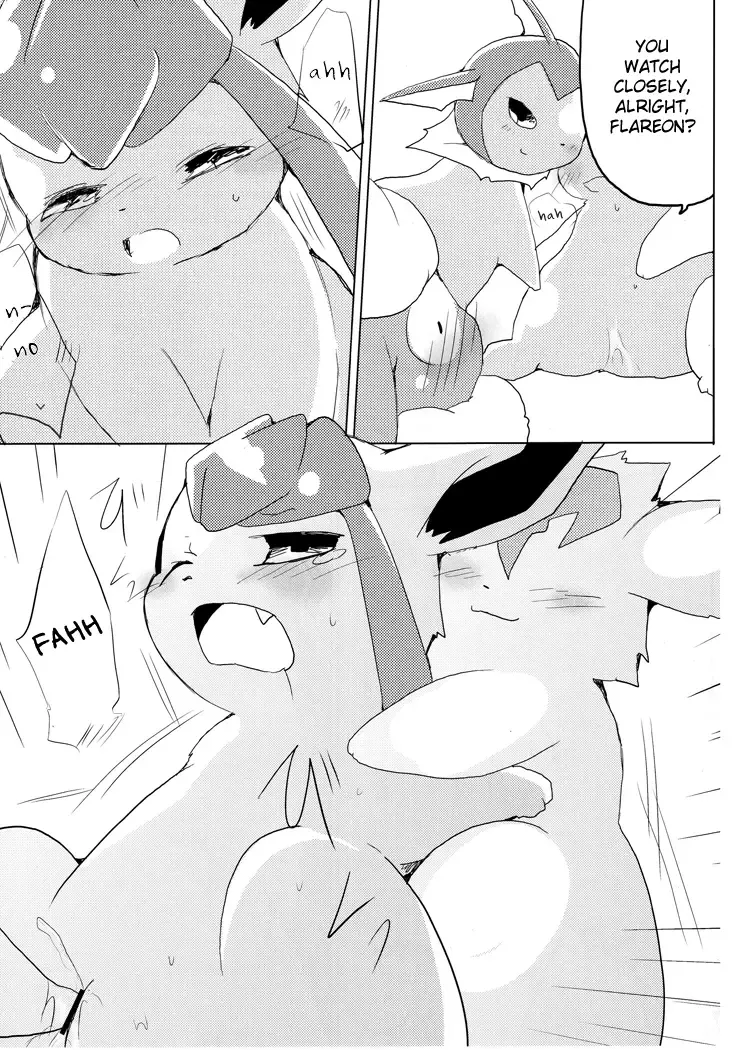 [Azuma Minatu] Buu-chan ga Onnanoko ni Dokidoki Suru Hon. | Book Where Flareon Gets Excited By Girls. Fhentai - Page 17