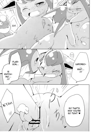 [Azuma Minatu] Buu-chan ga Onnanoko ni Dokidoki Suru Hon. | Book Where Flareon Gets Excited By Girls. Fhentai - Page 15