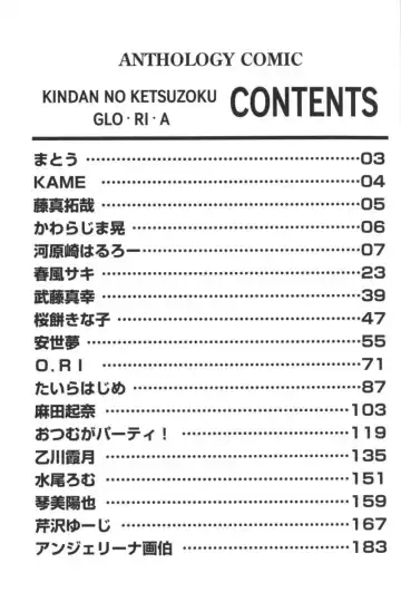 Kindan no Ketsuzoku - GLO.RI.A Anthology Comic Fhentai - Page 198