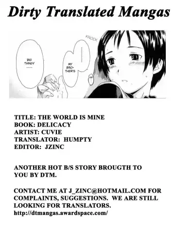 Read [Cuvie] Sekai wa Boku no Mono | The World is Mine - Fhentai