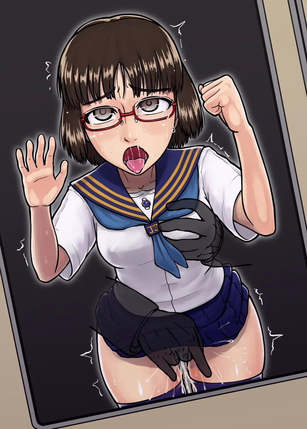 [Senpuyaro] Musaboru Tsuugaku Densha ~Seifuku Shoujo Densha Chikan~ Fhentai - Page 34