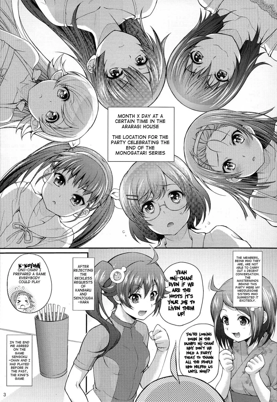 [Yakumi Benishouga] Pachimonogatari Part 5: Koyomi Party Fhentai - Page 2