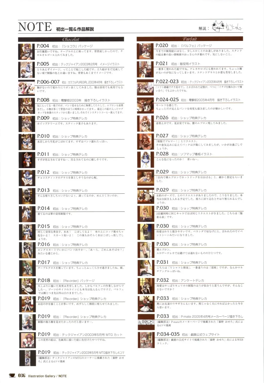 [Nekonyan] Chocolate & Parfait Visual Fanbook Fhentai - Page 36