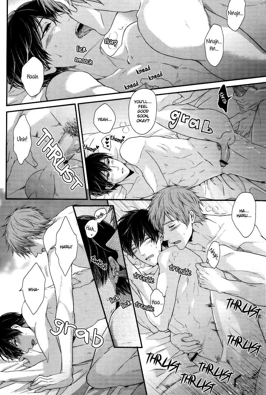 [Karaage Muchio] Haru-chan wa Shitagari Yokubari | Haru-chan is all eager and greedy♥ Fhentai - Page 21