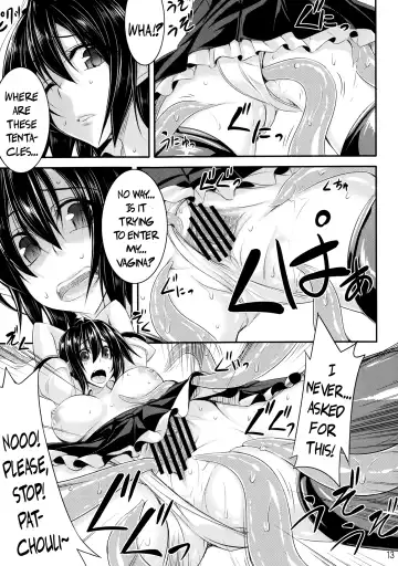 [Fuyuwa Kotatsu] Tosho to Karasu to Tentacle | The Book, the Raven and the Tentacles Fhentai - Page 12