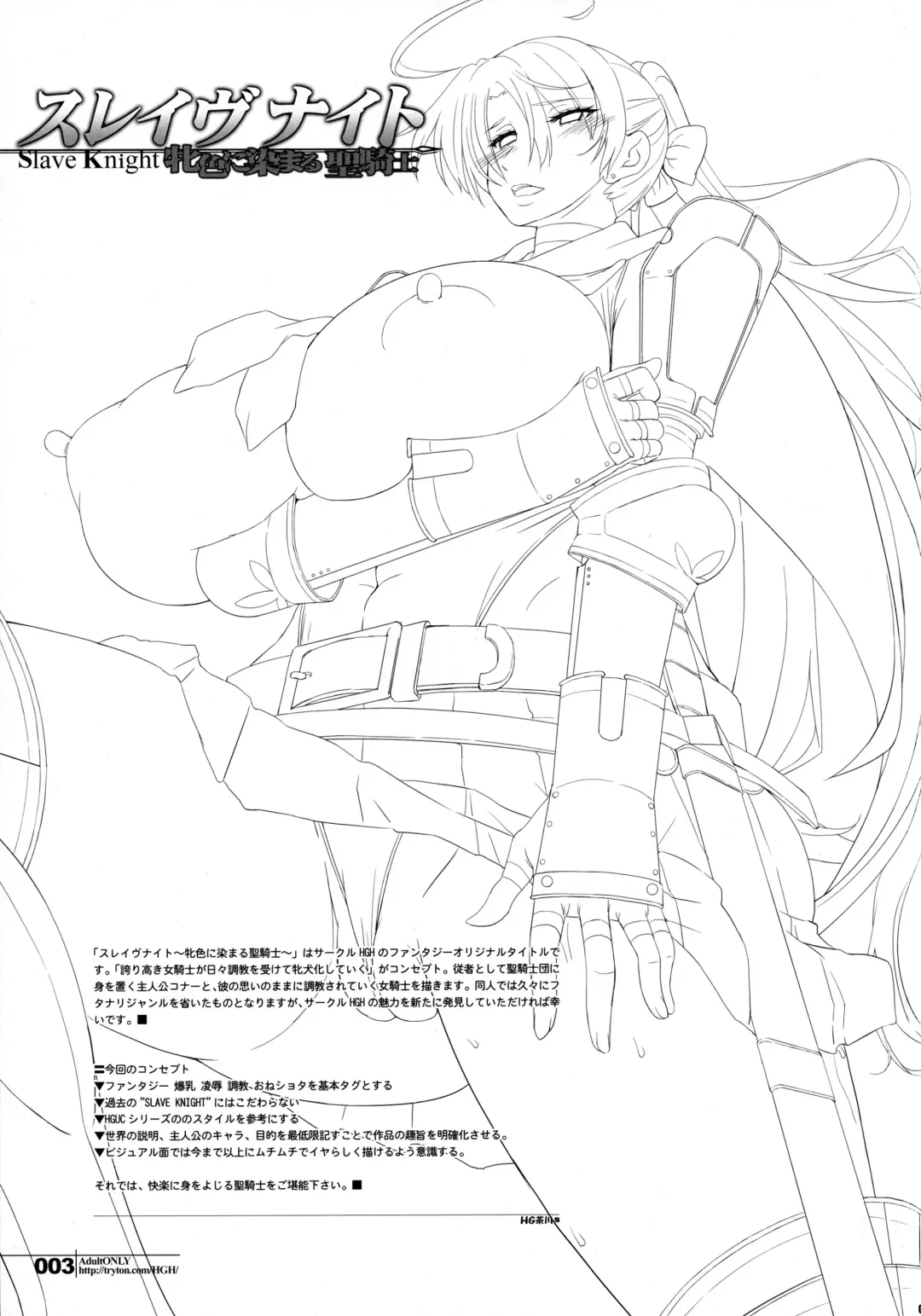 [Hg Chagawa] Slave Knight ~Mesu Iro ni Somaru Seikishi~ Fhentai - Page 3