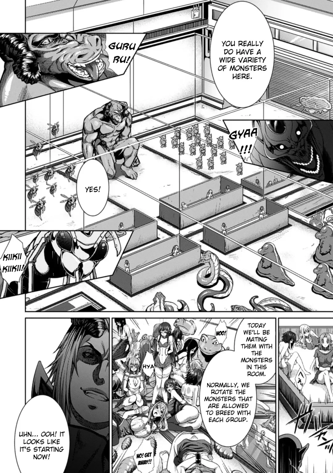 [Zucchini] Monster Seisan Koujou, Kengaku! | Monster Breeding Factory, Inspection! Fhentai - Page 6