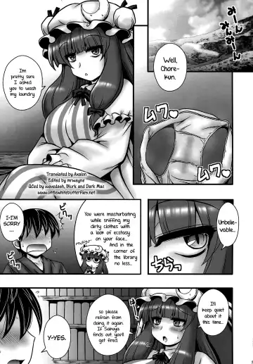 [Macaroni And Cheese] Patchouli ga Shounen o Gyaku Re suru Hanashi | The Tale of Patchouli's Reverse Rape of a Young Boy Fhentai - Page 4