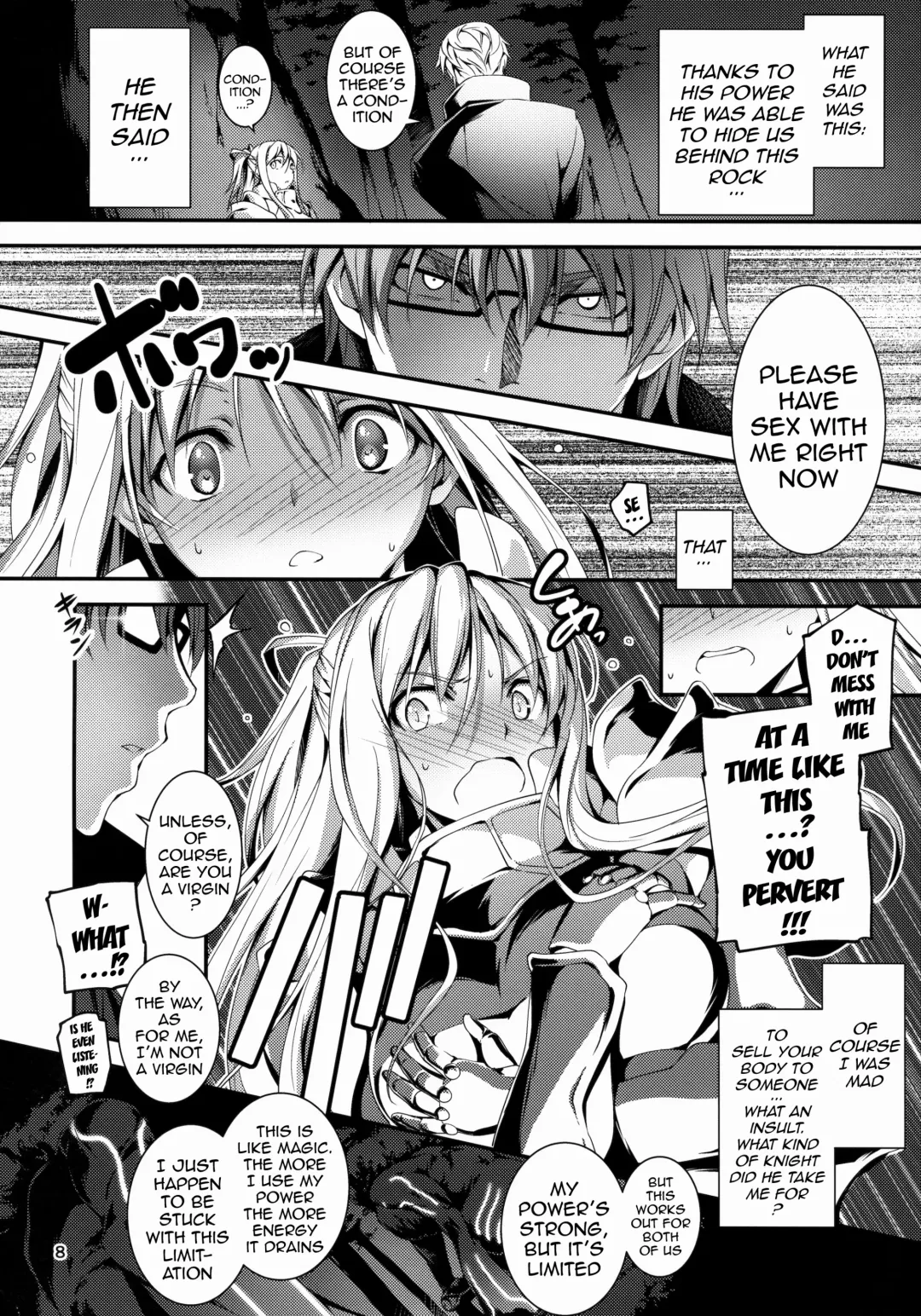 [Kikurage] Kuro no Ryman to Kishi Yufia | The Salary Man in Black and the Knight Yufia Fhentai - Page 9