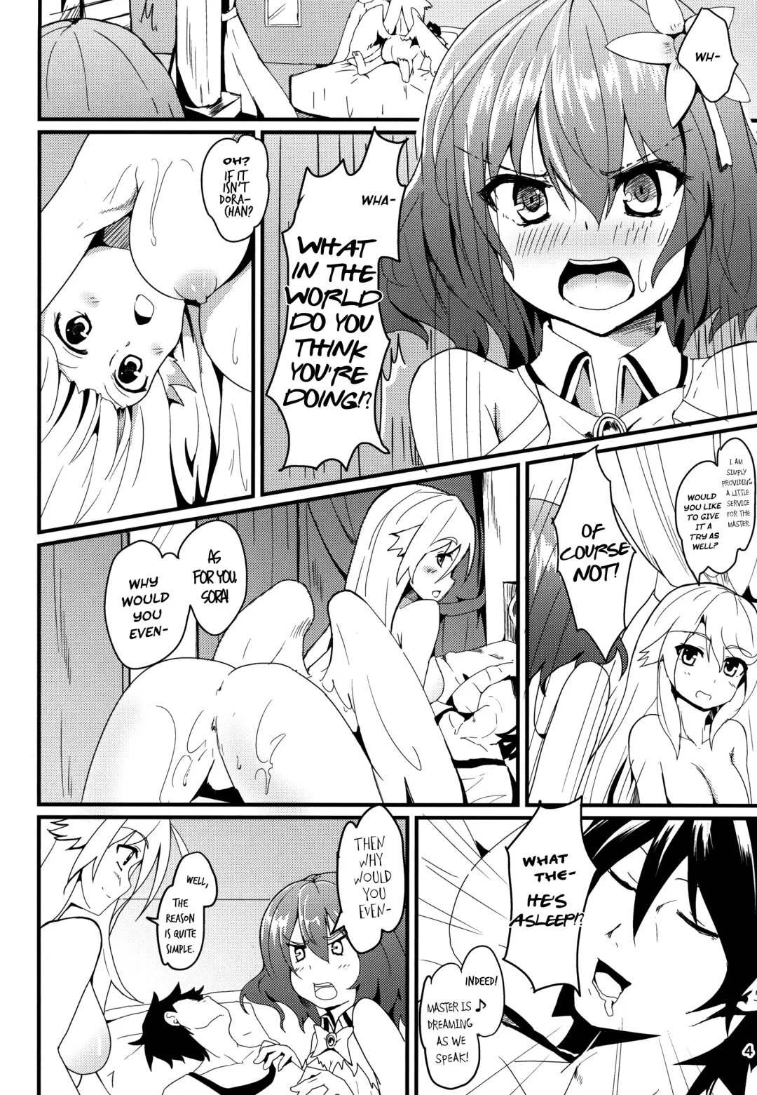 [Ultimate Ruirui] Jibril to Steph no Gohoushi Shitemita! | Jibril and Steph's Attempts at Service Fhentai - Page 4