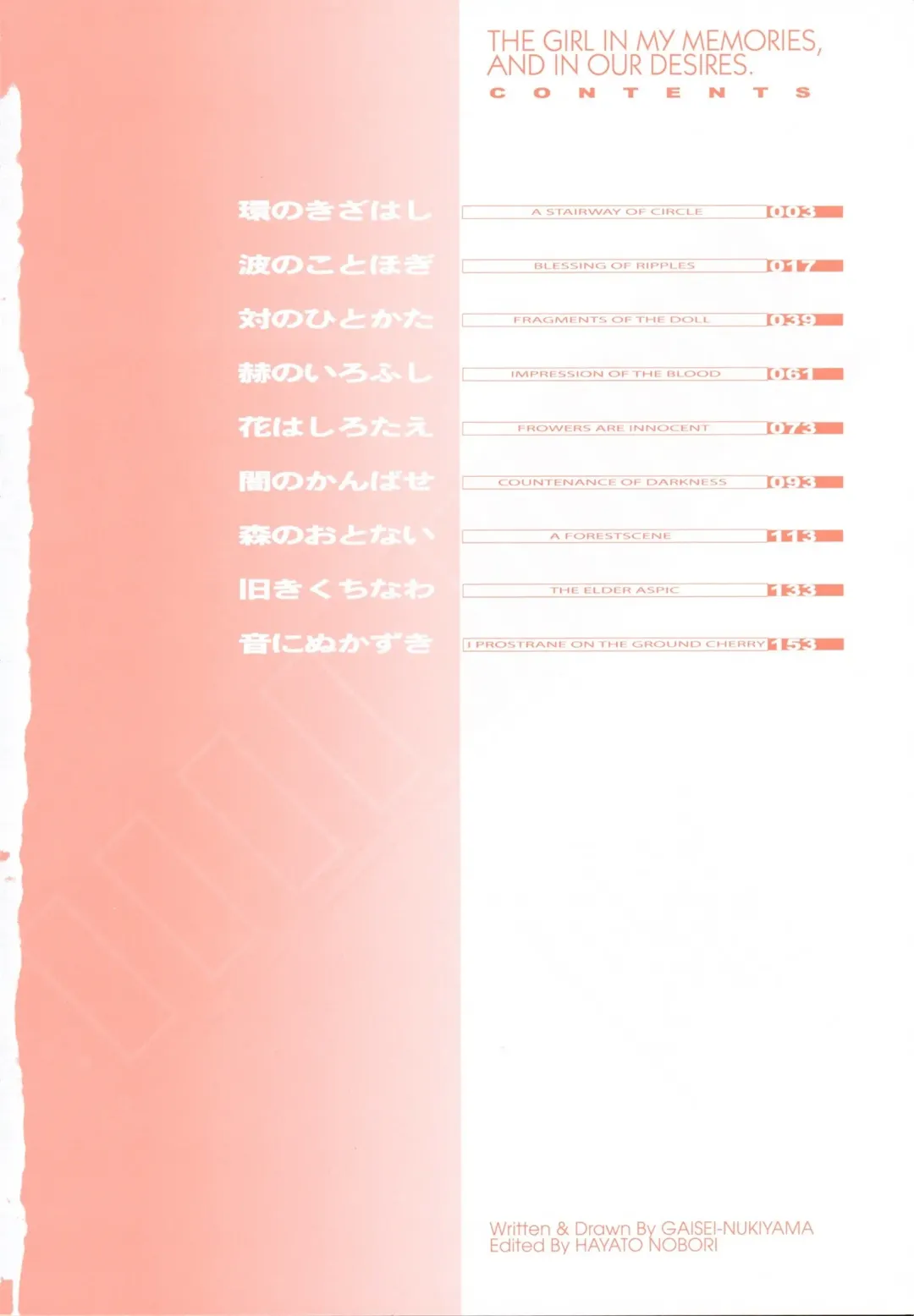 [Nukiyama Gaisei] Shoujo, Kunagi, Kioku / The Girl in my Memories, and in our Desires. Fhentai - Page 4