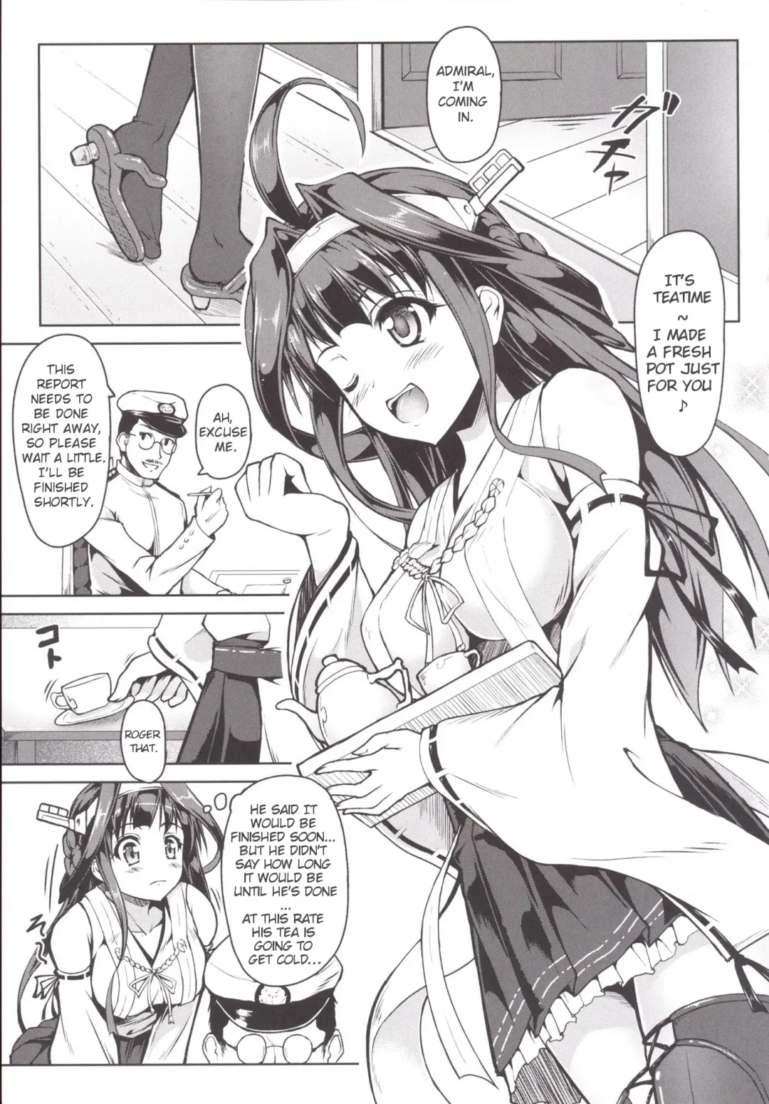 [Onsoku Zekuu] Kongou ni Nacchatta Teitoku no Ohanashi Fhentai - Page 4
