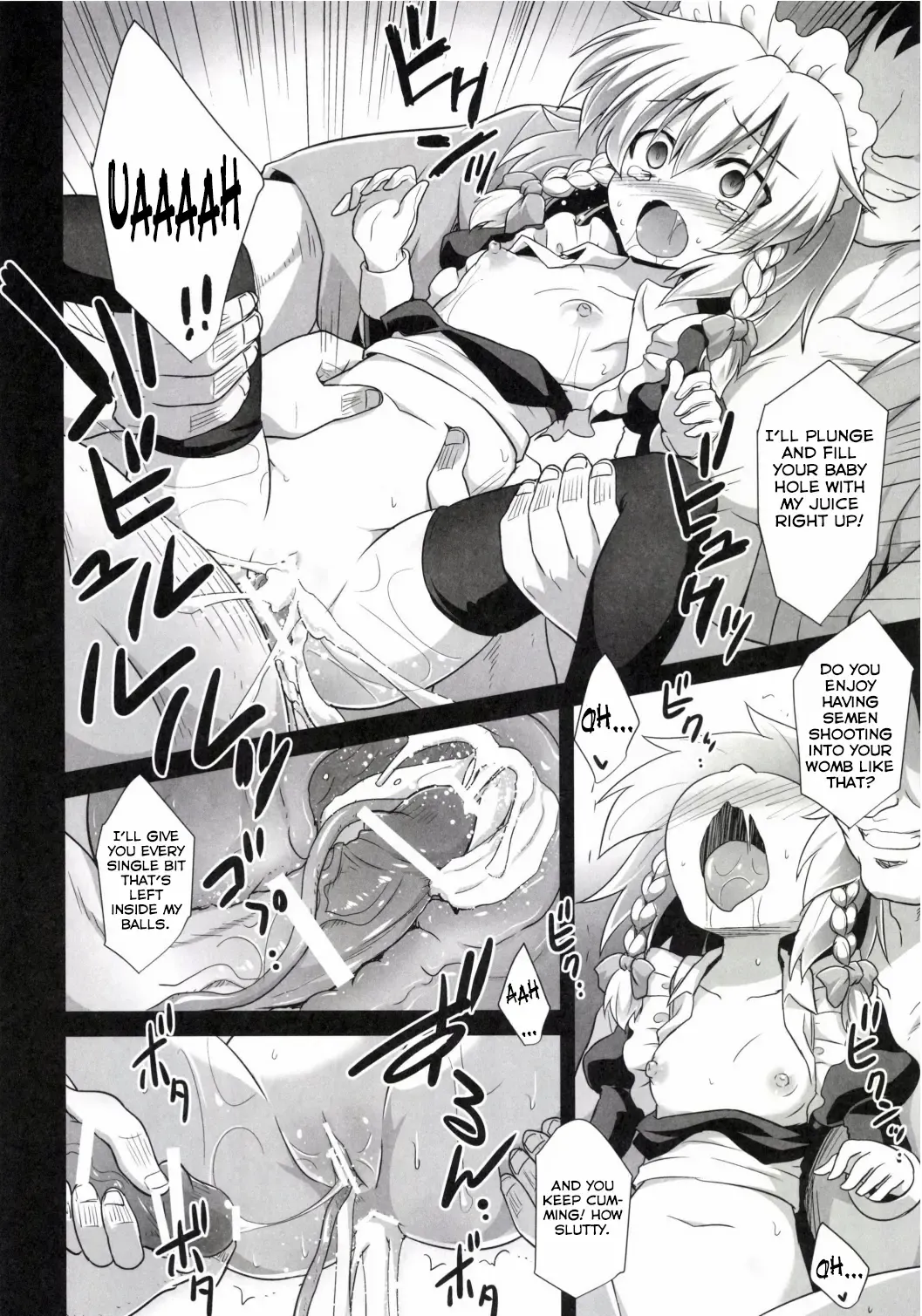 [Kokutou Nikke] Izayoi Sakuya Sokusei Ninsin Renzoku Shussan | Sakuya Izayoi's Forced Pregnancies, Continuous Childbearings Fhentai - Page 10