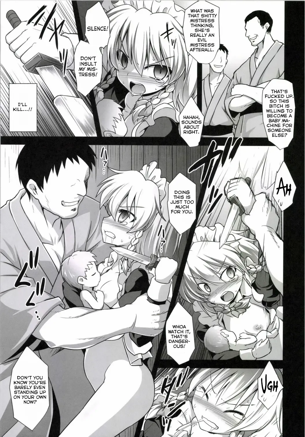 [Kokutou Nikke] Izayoi Sakuya Sokusei Ninsin Renzoku Shussan | Sakuya Izayoi's Forced Pregnancies, Continuous Childbearings Fhentai - Page 17