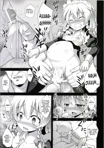 [Kokutou Nikke] Izayoi Sakuya Sokusei Ninsin Renzoku Shussan | Sakuya Izayoi's Forced Pregnancies, Continuous Childbearings Fhentai - Page 7