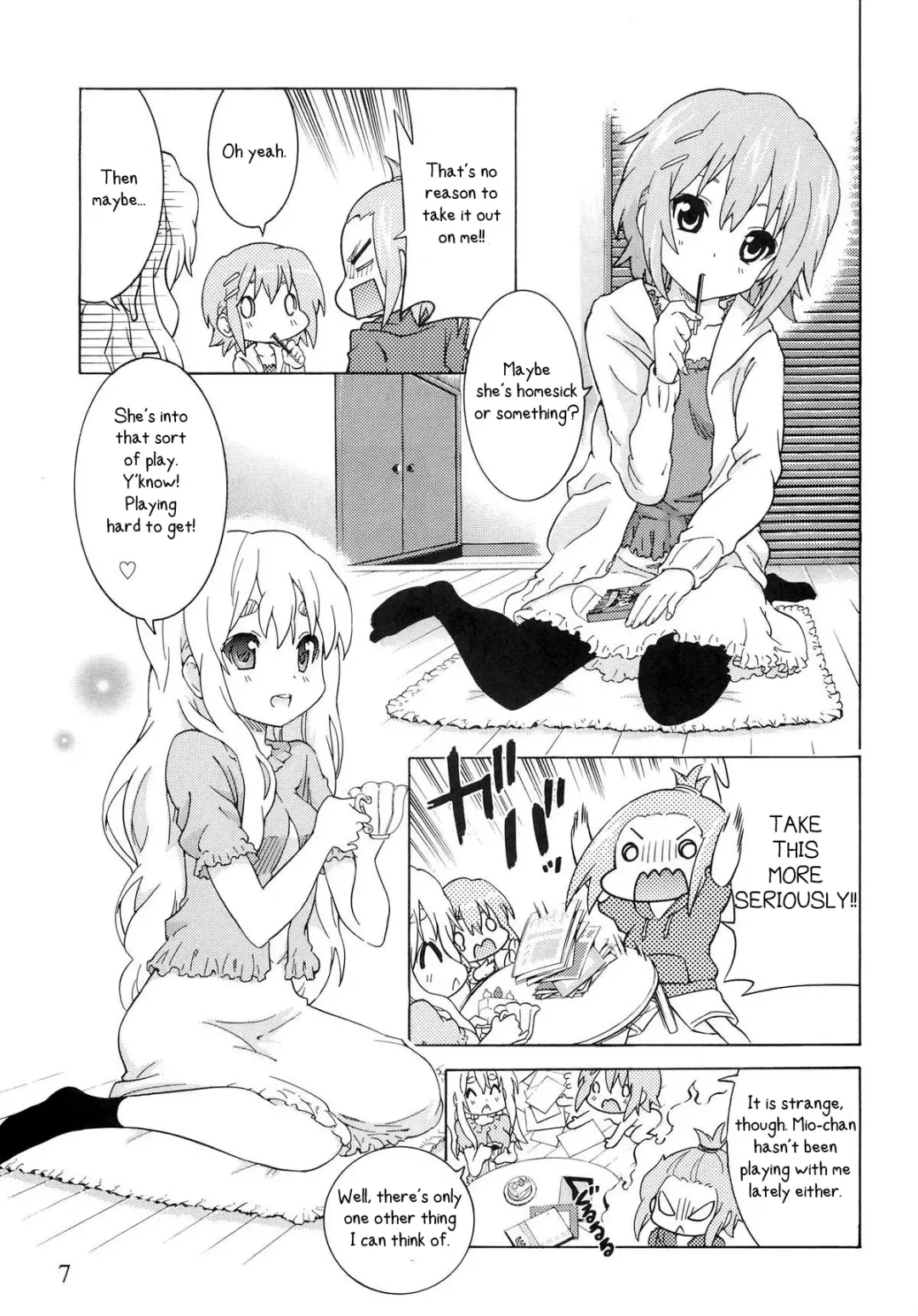[Ootsuka Shirou] YURI-ON! #2 "Kosokoso Mio-chan!" Fhentai - Page 6
