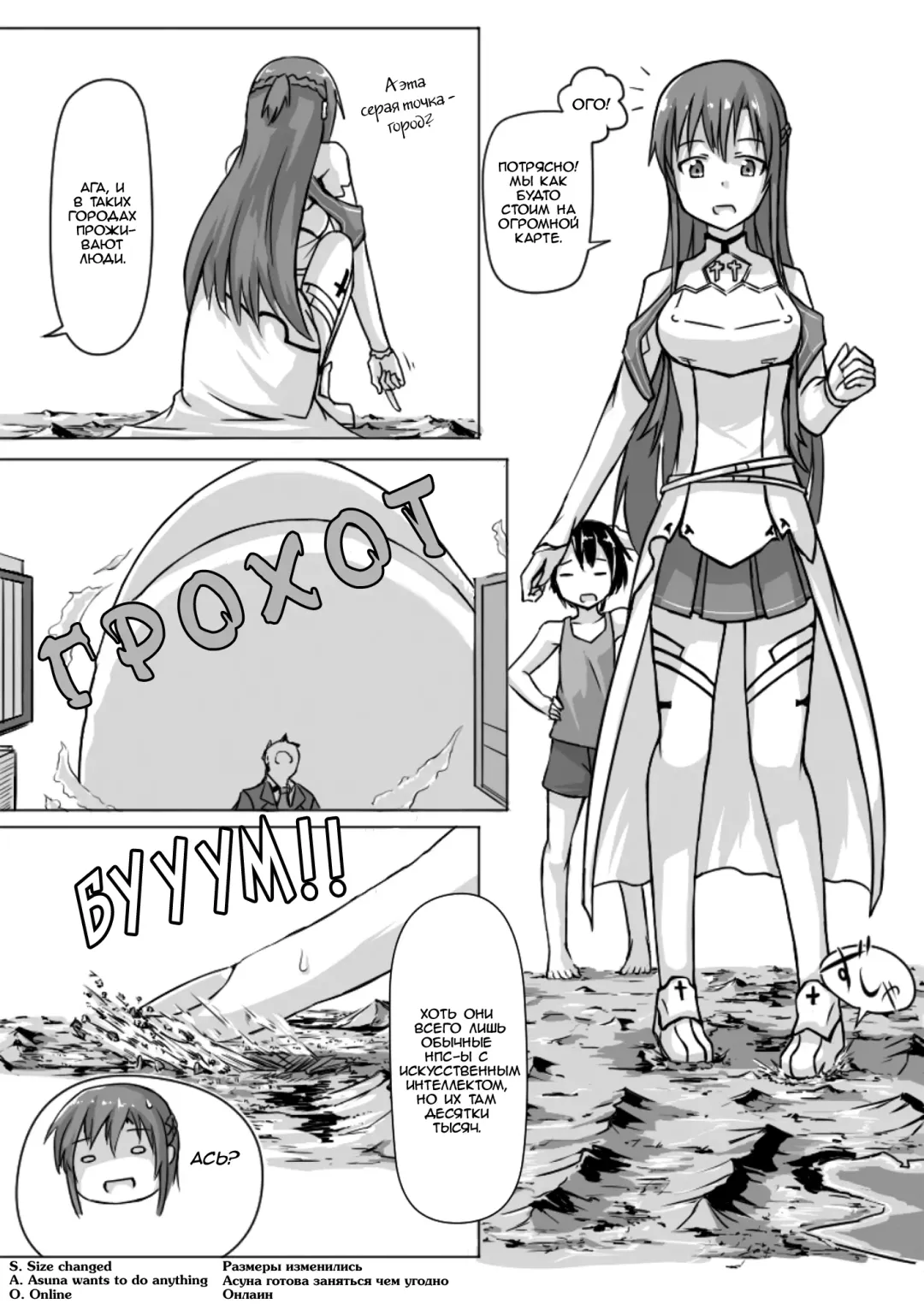 [Terada Ochiko] Size Henkou de Asuna ga Yaritai Houdai Online Fhentai - Page 2