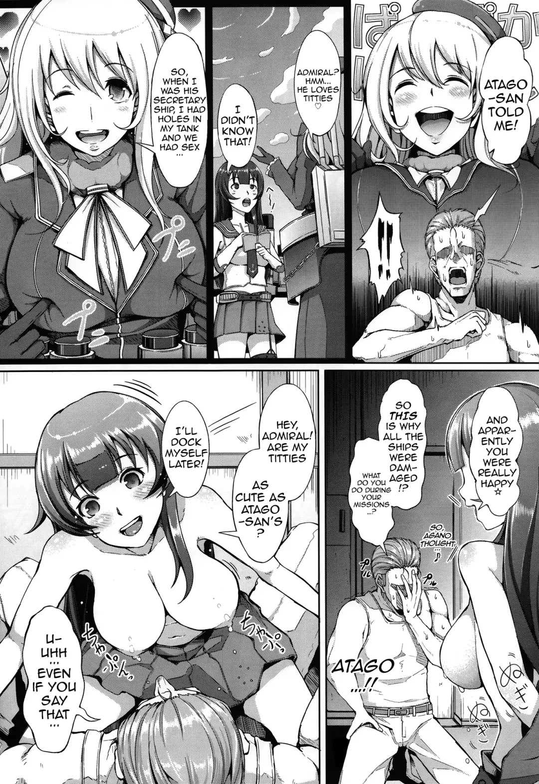 [Chouzetsu Bishoujo Mine] Teitoku-san ♪ Tank ni Ana ga Aichatta Fhentai - Page 11