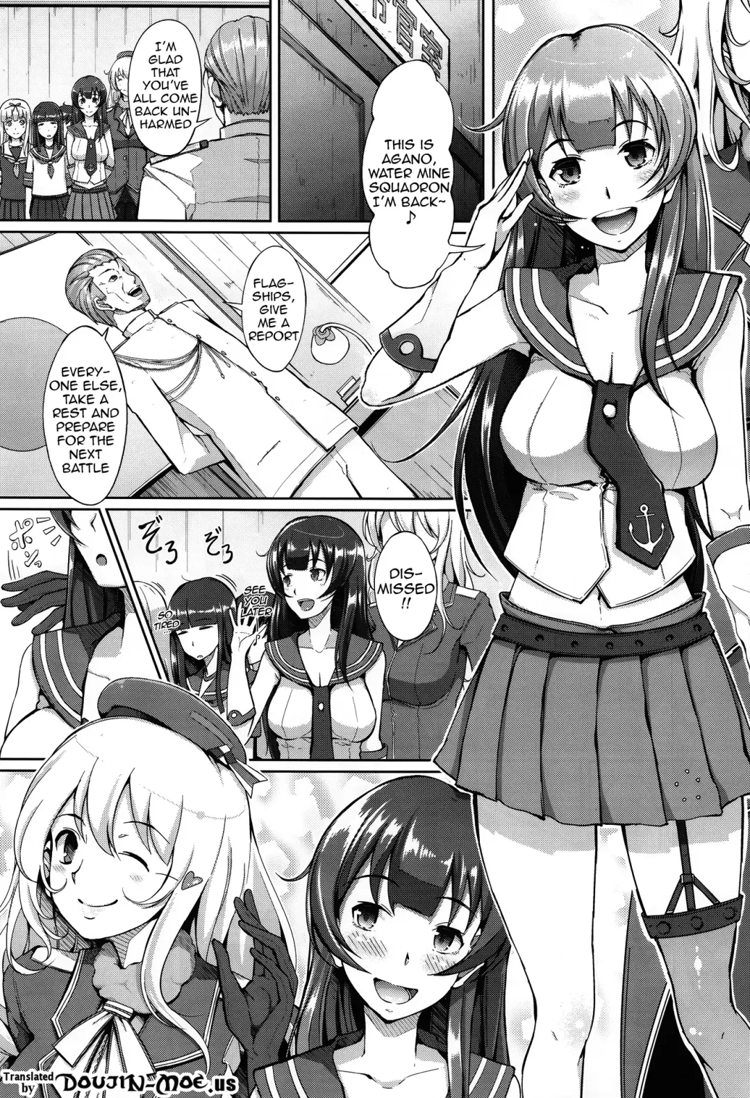 [Chouzetsu Bishoujo Mine] Teitoku-san ♪ Tank ni Ana ga Aichatta Fhentai - Page 2