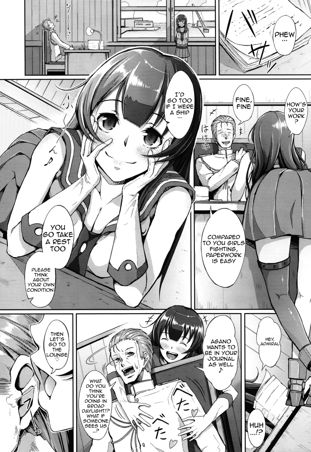 [Chouzetsu Bishoujo Mine] Teitoku-san ♪ Tank ni Ana ga Aichatta Fhentai - Page 3