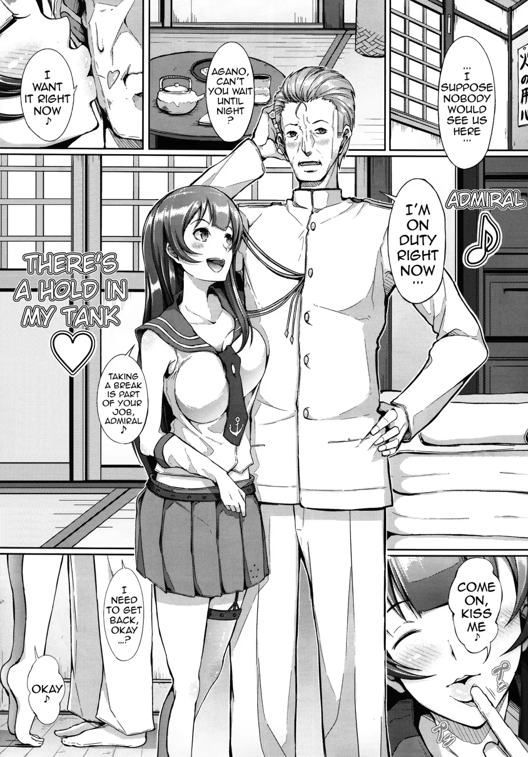 [Chouzetsu Bishoujo Mine] Teitoku-san ♪ Tank ni Ana ga Aichatta Fhentai - Page 4