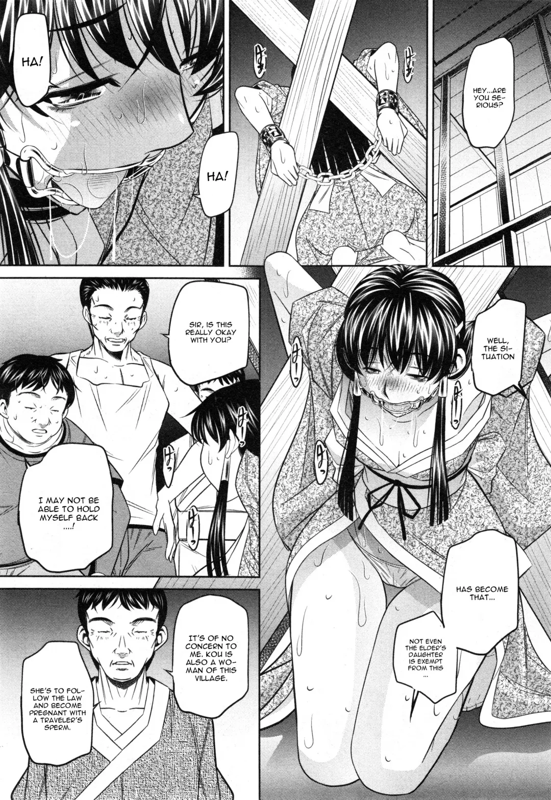 [Tanaka Naburu] Yokubou no Shuuraku Ch. 3 Fhentai - Page 12