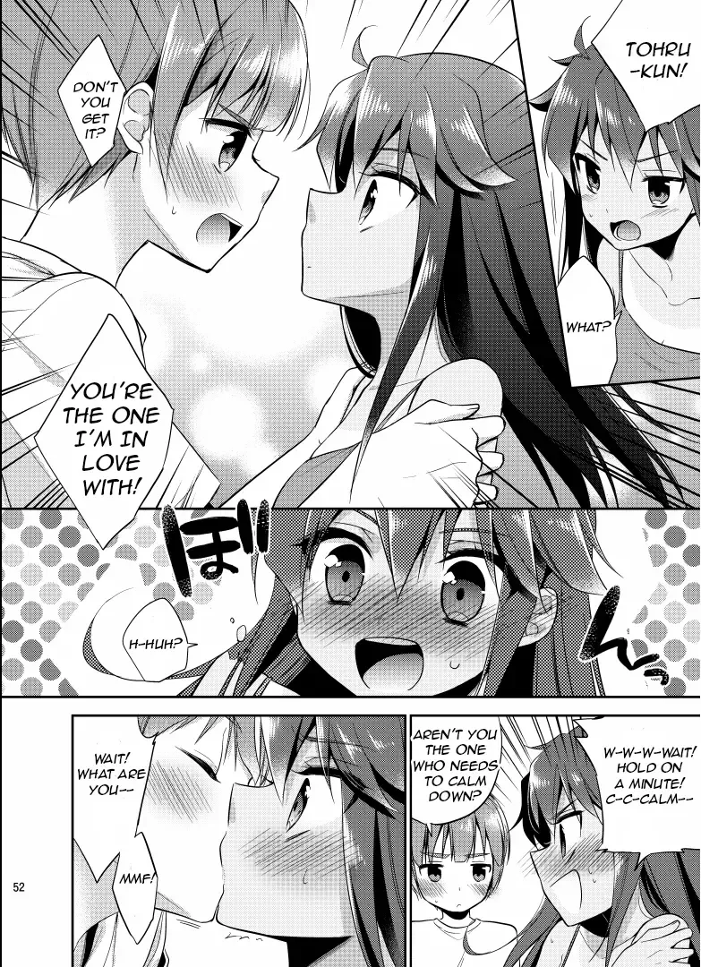 [Aichi Shiho - Taniguchi-san - Yotsuba Chika] TSF no F no Hon Sono 1 Fhentai - Page 52